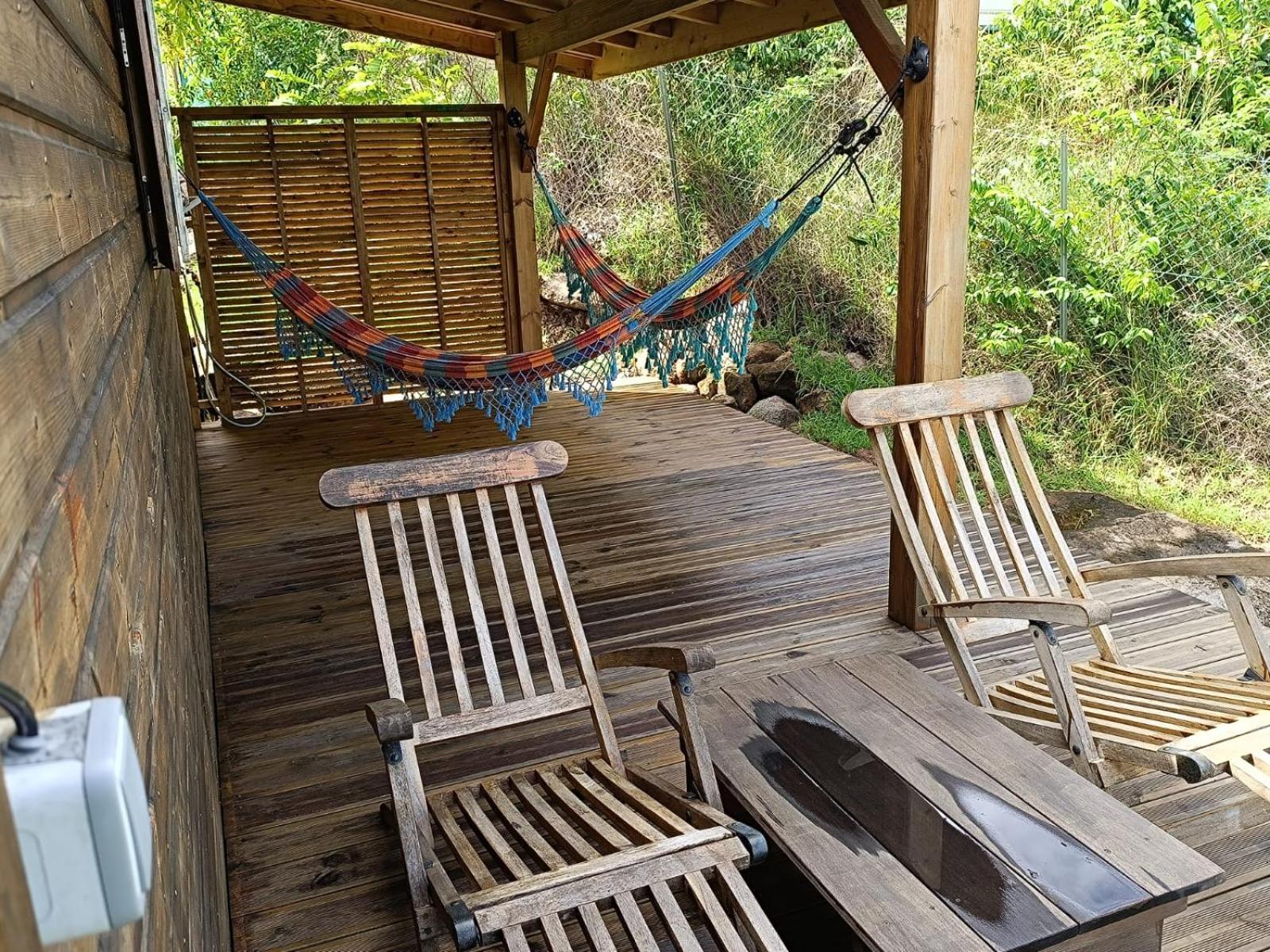 Ti Kaz Anoli Cottage En Bois Avec Vue Sur La Baie Terre-de-Bas 외부 사진